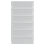 vidaXL Cutii de depozitare din plastic, 6 buc., 25 L, stivuibile vidaXL Cutii de depozitare din plastic, 6 buc., 25 L, stivuibile