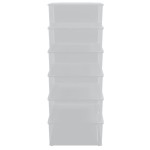 vidaXL Cutii de depozitare din plastic, 6 buc., 25 L, stivuibile vidaXL Cutii de depozitare din plastic, 6 buc., 25 L, stivuibile