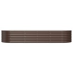vidaXL Strat înălțat grădină 224x80x36 cm oțel galvanizat