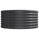 vidaXL Strat înălțat grădină 224x80x36 cm oțel galvanizat