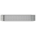 vidaXL Strat înălțat grădină 224x80x36 cm oțel galvanizat
