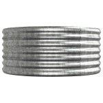 vidaXL Strat înălțat grădină 224x80x36 cm oțel galvanizat