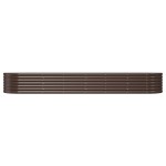vidaXL Strat înălțat grădină 296x80x36 cm oțel galvanizat
