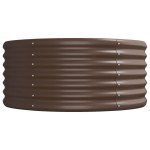 vidaXL Strat înălțat grădină 296x80x36 cm oțel galvanizat