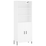 vidaXL Dulap înalt, alb, 69,5x34x180 cm, lemn compozit
