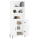 vidaXL Dulap înalt, alb, 69,5x34x180 cm, lemn compozit