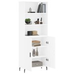 vidaXL Dulap înalt, alb, 69,5x34x180 cm, lemn compozit