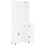 vidaXL Dulap înalt, alb, 69,5x34x180 cm, lemn compozit