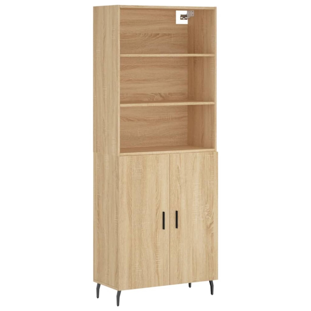 vidaXL Dulap înalt, stejar sonoma, 69,5x34x180 cm, lemn compozit