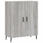 vidaXL Dulap înalt, gri sonoma, 69,5x34x180 cm, lemn compozit