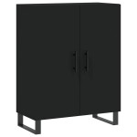 vidaXL Dulap înalt, negru, 69,5x34x180 cm, lemn compozit