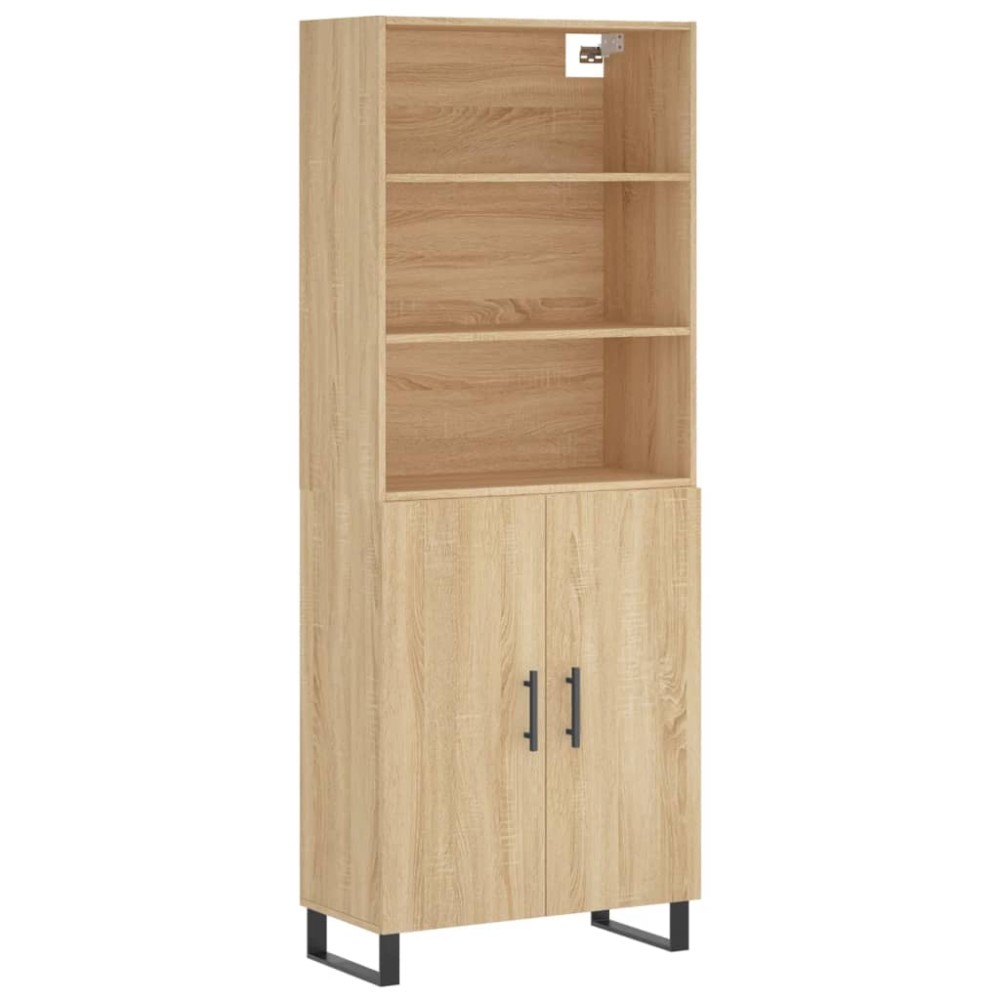 vidaXL Dulap înalt, stejar sonoma, 69,5x34x180 cm, lemn compozit