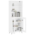 vidaXL Dulap înalt, alb, 69,5x34x180 cm, lemn compozit
