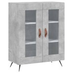 vidaXL Dulap înalt, gri beton, 69,5x34x180, lemn compozit