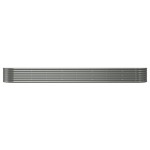 vidaXL Strat înălțat grădină gri 368x80x36cm oțel galvanizat