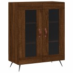 vidaXL Dulap înalt, stejar maro, 69,5x34x180 cm, lemn compozit vidaXL Dulap înalt, stejar maro, 69,5x34x180 cm, lemn compozit