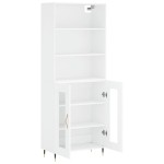 vidaXL Dulap înalt, alb, 69,5x34x180 cm, lemn compozit