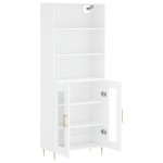 vidaXL Dulap înalt, alb, 69,5x34x180 cm, lemn compozit