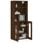 vidaXL Dulap înalt, stejar maro, 69,5x34x180 cm, lemn compozit
