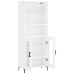 vidaXL Dulap înalt, alb, 69,5x34x180 cm, lemn compozit