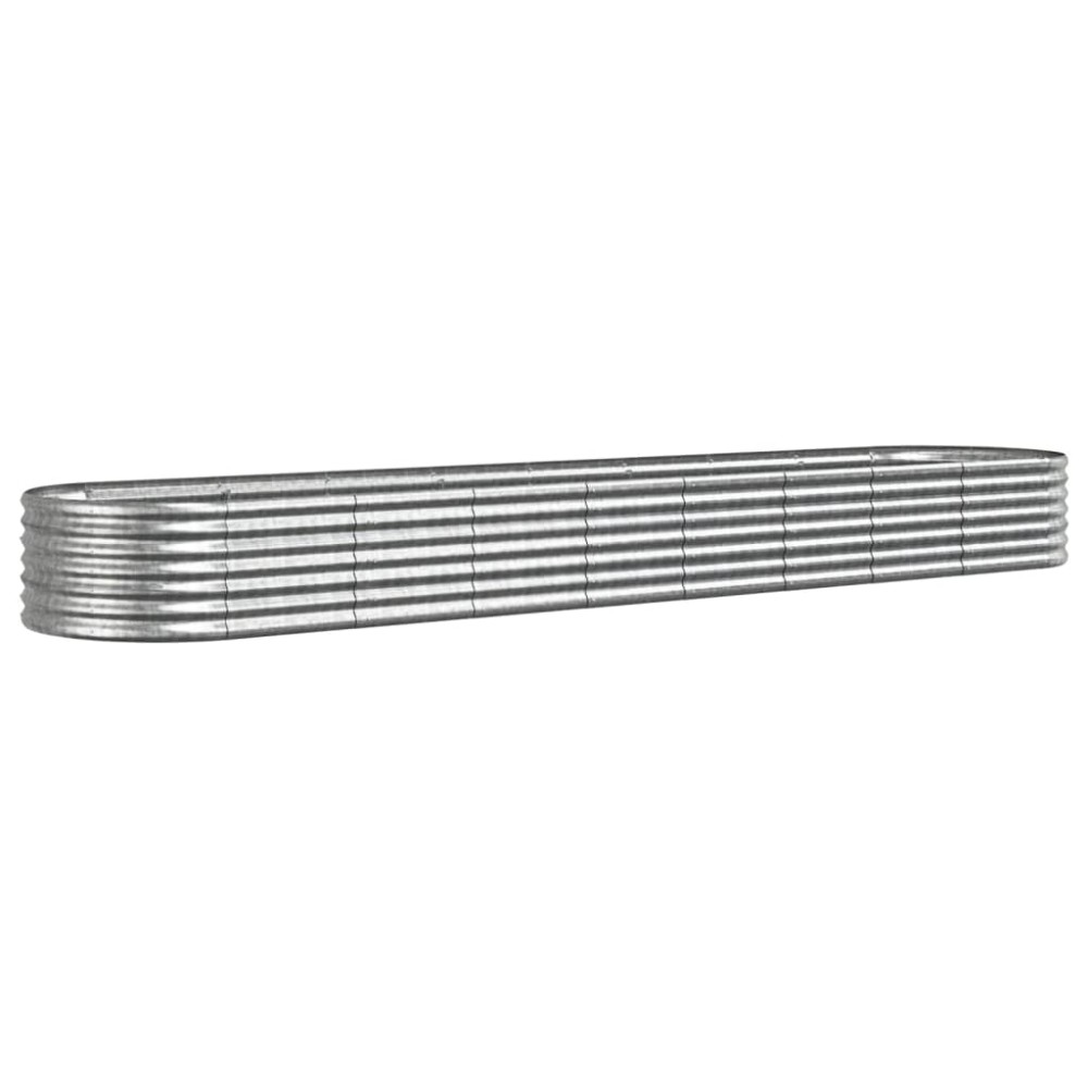 vidaXL Strat înălțat grădină 368x80x36 cm oțel vopsit electrostatic