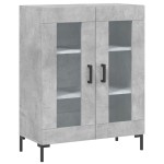 vidaXL Dulap înalt, gri beton, 69,5x34x180, lemn compozit
