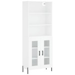vidaXL Dulap înalt, alb, 69,5x34x180 cm, lemn compozit