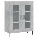 vidaXL Dulap înalt, gri beton, 69,5x34x180, lemn compozit