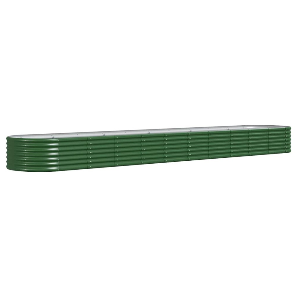 vidaXL Strat înălțat grădină440x80x36 cm oțel galvanizat