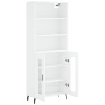 vidaXL Dulap înalt, alb, 69,5x34x180 cm, lemn compozit