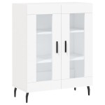 vidaXL Dulap înalt, alb, 69,5x34x180 cm, lemn compozit