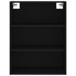 vidaXL Dulap înalt, negru, 69,5x34x180 cm, lemn compozit