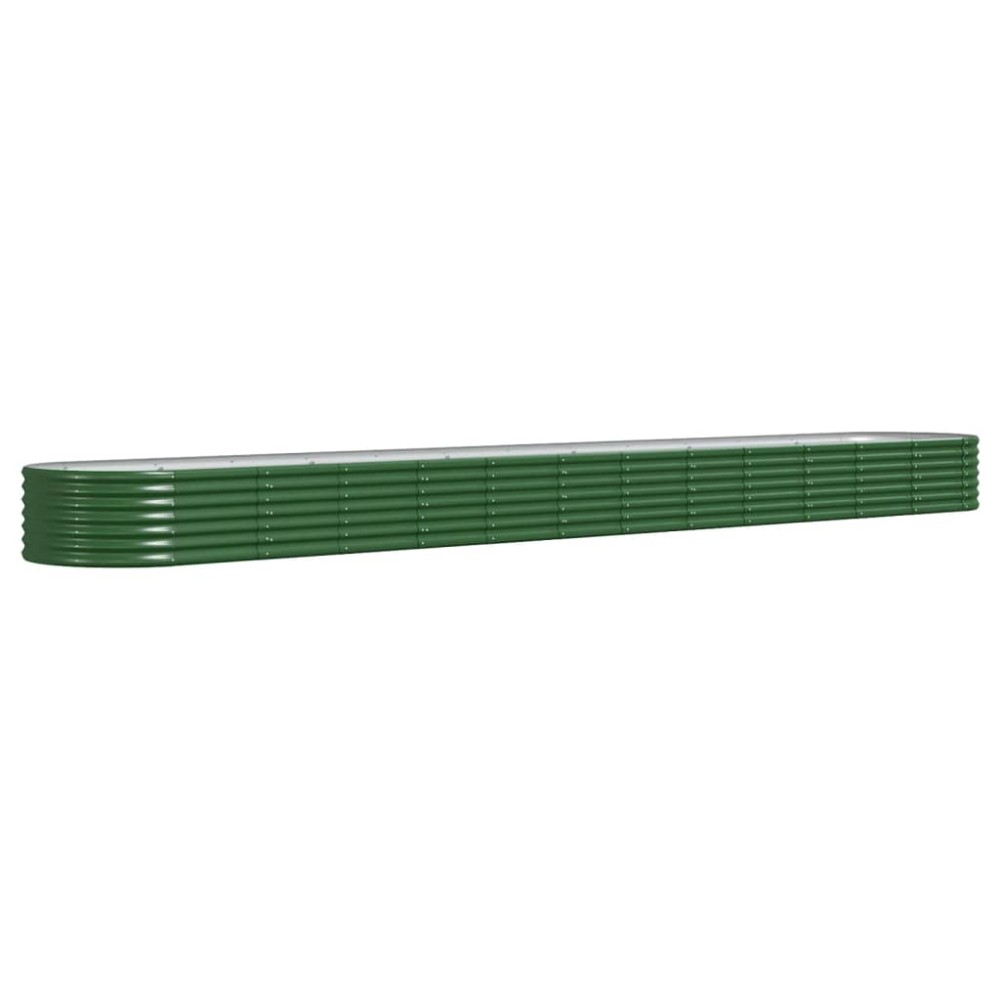 vidaXL Strat înălțat grădină 512x80x36 cm oțel vopsit electrostatic