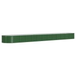 vidaXL Strat înălțat grădină 512x80x36 cm oțel vopsit electrostatic vidaXL Strat înălțat grădină 512x80x36 cm oțel vopsit electrostatic