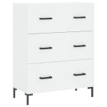 vidaXL Dulap înalt, alb, 69,5x34x180 cm, lemn compozit