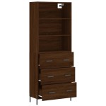 vidaXL Dulap înalt, stejar maro, 69,5x34x180 cm, lemn compozit