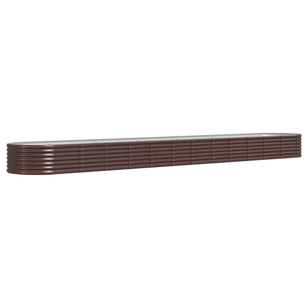 vidaXL Strat înălțat grădină 512x80x36 cm oțel galvanizat