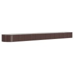 vidaXL Strat înălțat grădină 512x80x36 cm oțel galvanizat