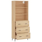 vidaXL Dulap înalt, stejar sonoma, 69,5x34x180 cm, lemn compozit vidaXL Dulap înalt, stejar sonoma, 69,5x34x180 cm, lemn compozit