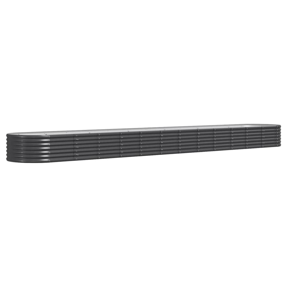 vidaXL Strat înălțat grădină 512x80x36 cm oțel vopsit electrostatic