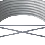 vidaXL Strat înălțat grădină 512x80x36 cm oțel vopsit electrostatic