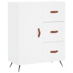 vidaXL Dulap înalt, alb, 69,5x34x180 cm, lemn compozit