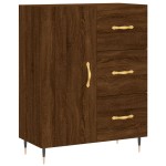 vidaXL Dulap înalt, stejar maro, 69,5x34x180 cm, lemn compozit