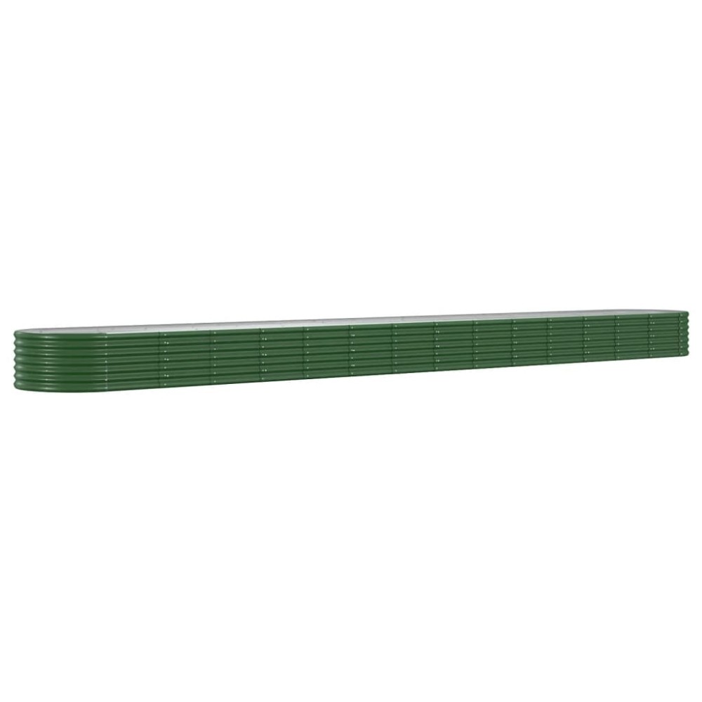 vidaXL Strat înălțat grădină 620x80x36 cm oțel vopsit electrostatic