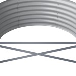 vidaXL Strat înălțat grădină 620x80x36 cm oțel vopsit electrostatic
