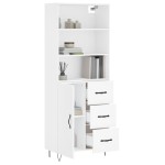 vidaXL Dulap înalt, alb, 69,5x34x180 cm, lemn compozit vidaXL Dulap înalt, alb, 69,5x34x180 cm, lemn compozit