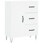vidaXL Dulap înalt, alb, 69,5x34x180 cm, lemn compozit vidaXL Dulap înalt, alb, 69,5x34x180 cm, lemn compozit