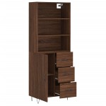 vidaXL Dulap înalt, stejar maro, 69,5x34x180 cm, lemn compozit vidaXL Dulap înalt, stejar maro, 69,5x34x180 cm, lemn compozit