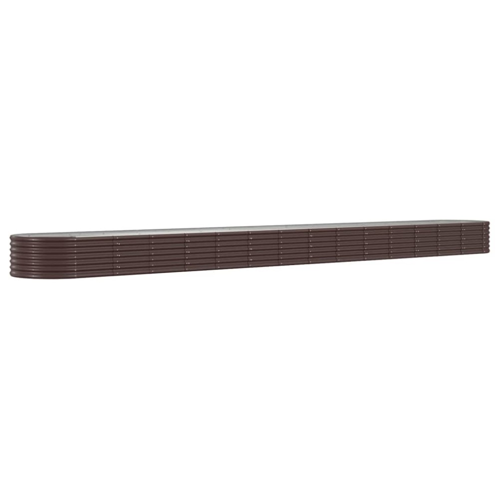 vidaXL Strat înălțat grădină 620x80x36 cm oțel galvanizat