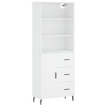 vidaXL Dulap înalt, alb, 69,5x34x180 cm, lemn compozit vidaXL Dulap înalt, alb, 69,5x34x180 cm, lemn compozit